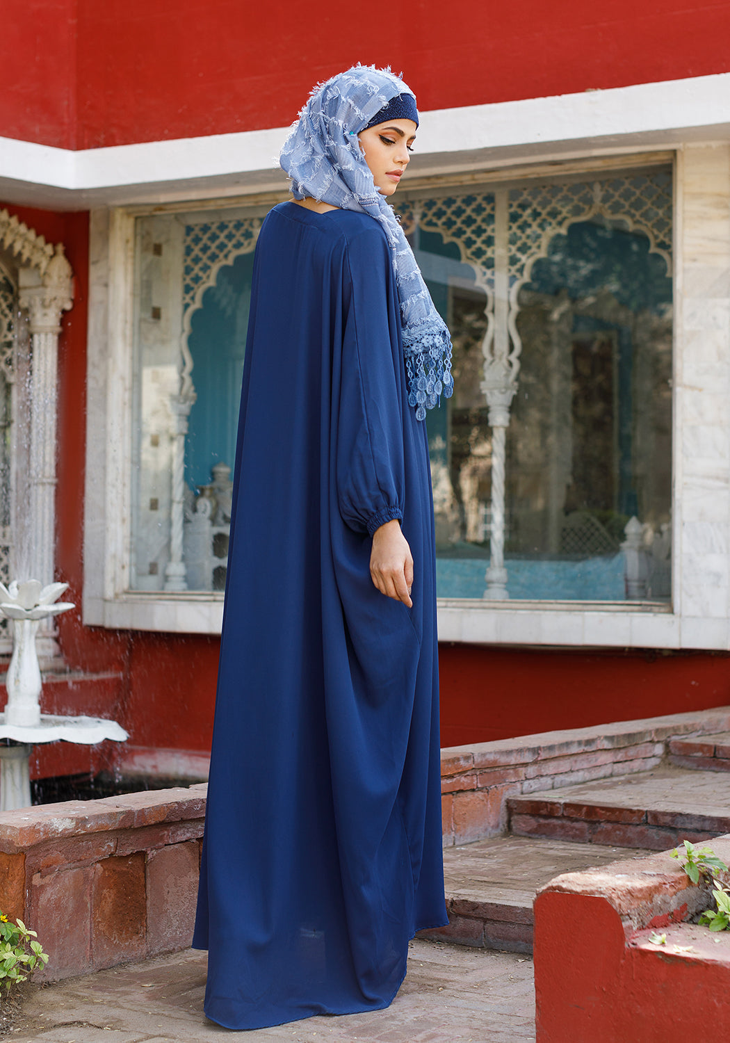 Blue Farasha Abaya