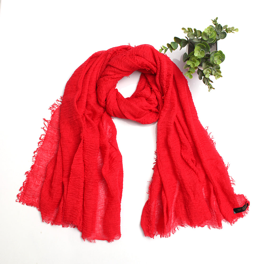 Shades of Scarlet Crimps Hijab