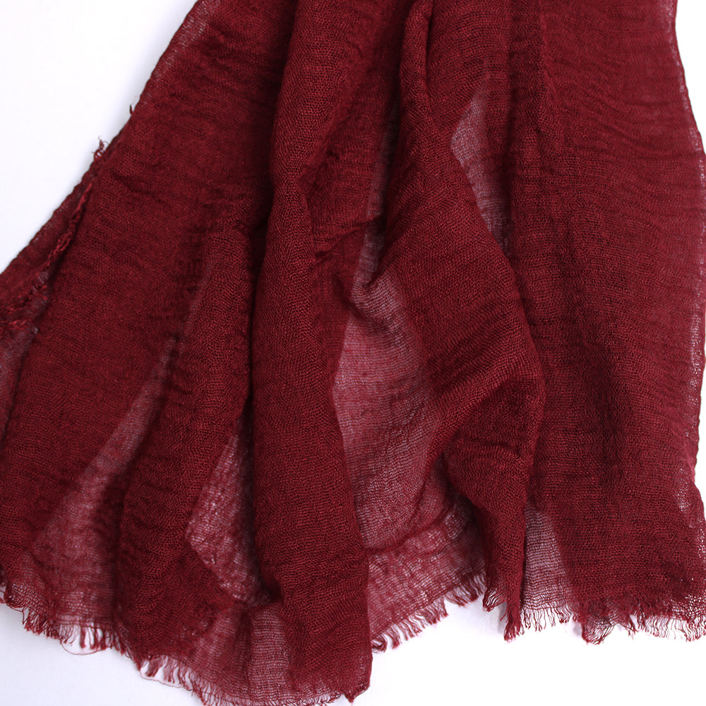 Shades of Scarlet Crimps Hijab