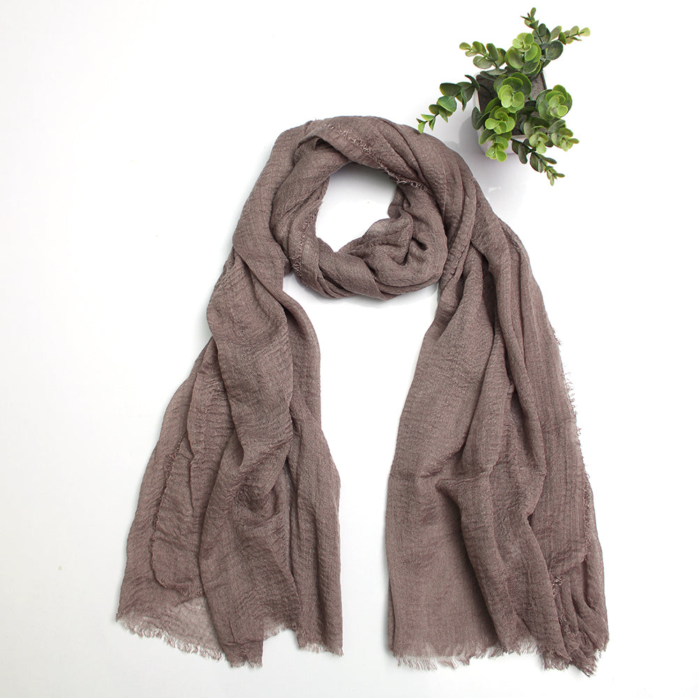 All Grey Crimps Hijab