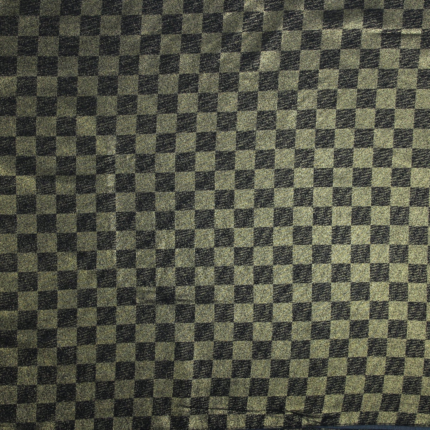 Chiffon Check Foil Black
