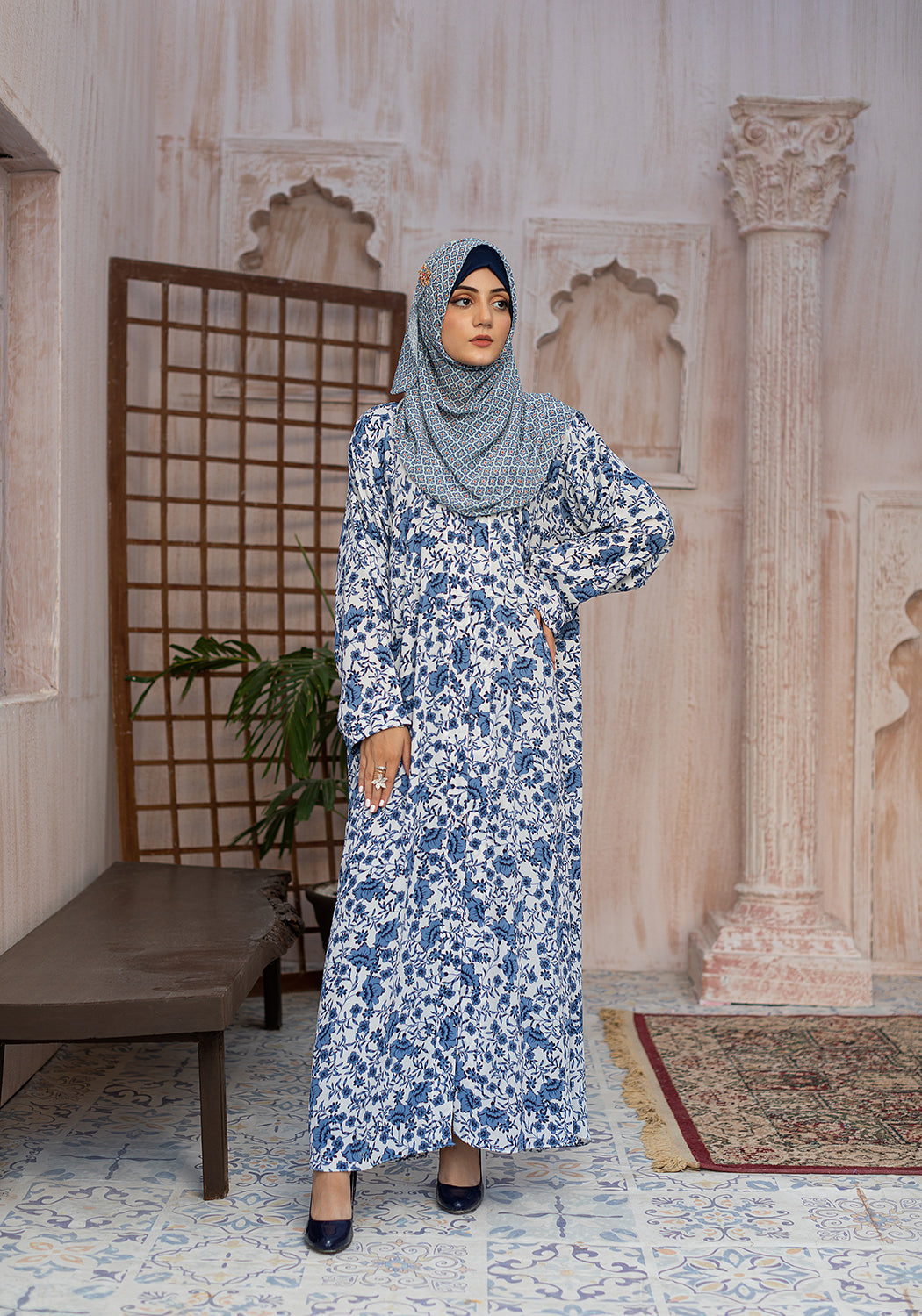 Rubaba Abaya With Scarf