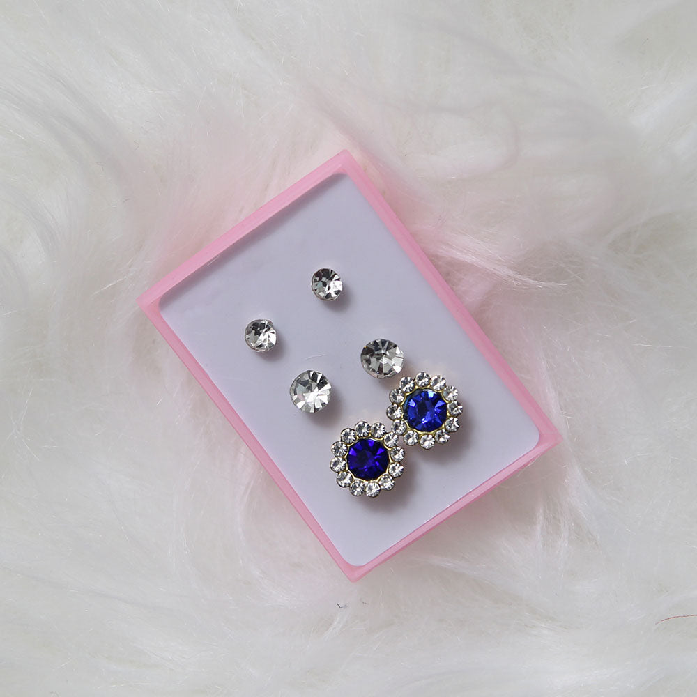 Cubs Crystal Studs