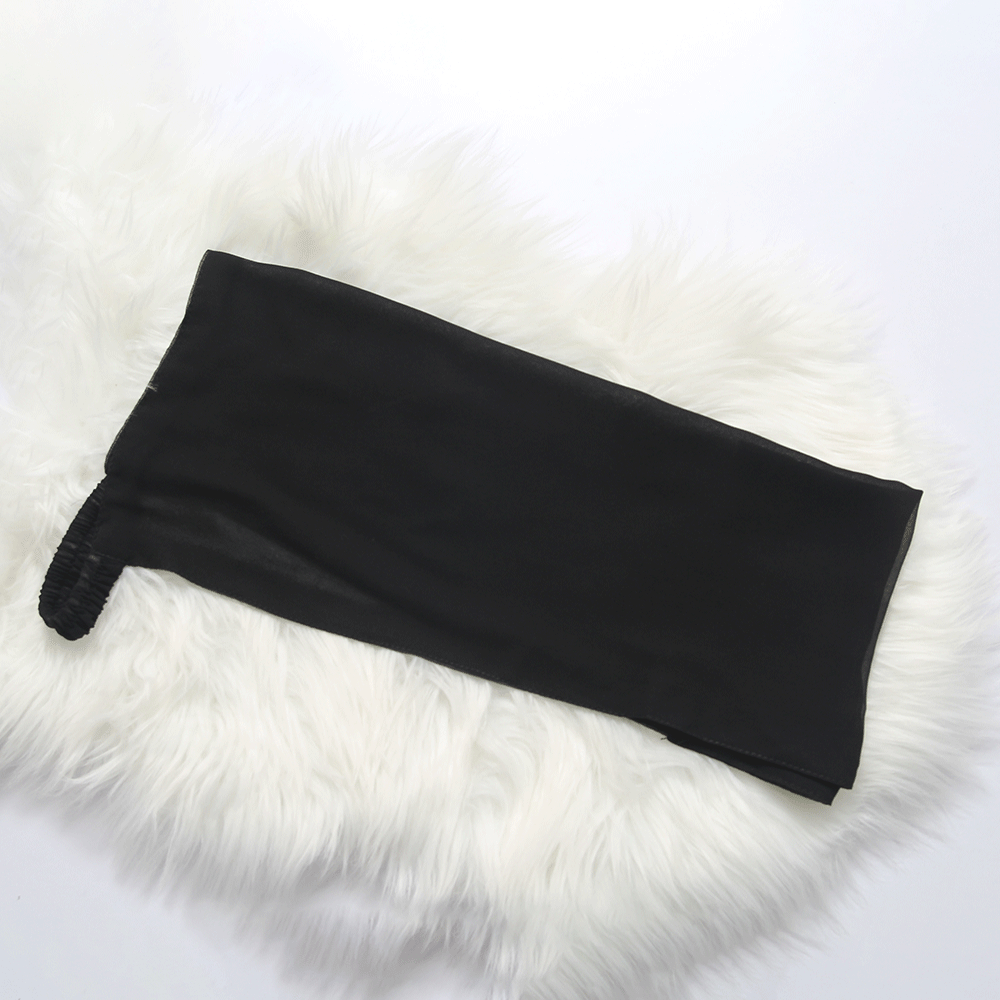 Black Georgette Niqab