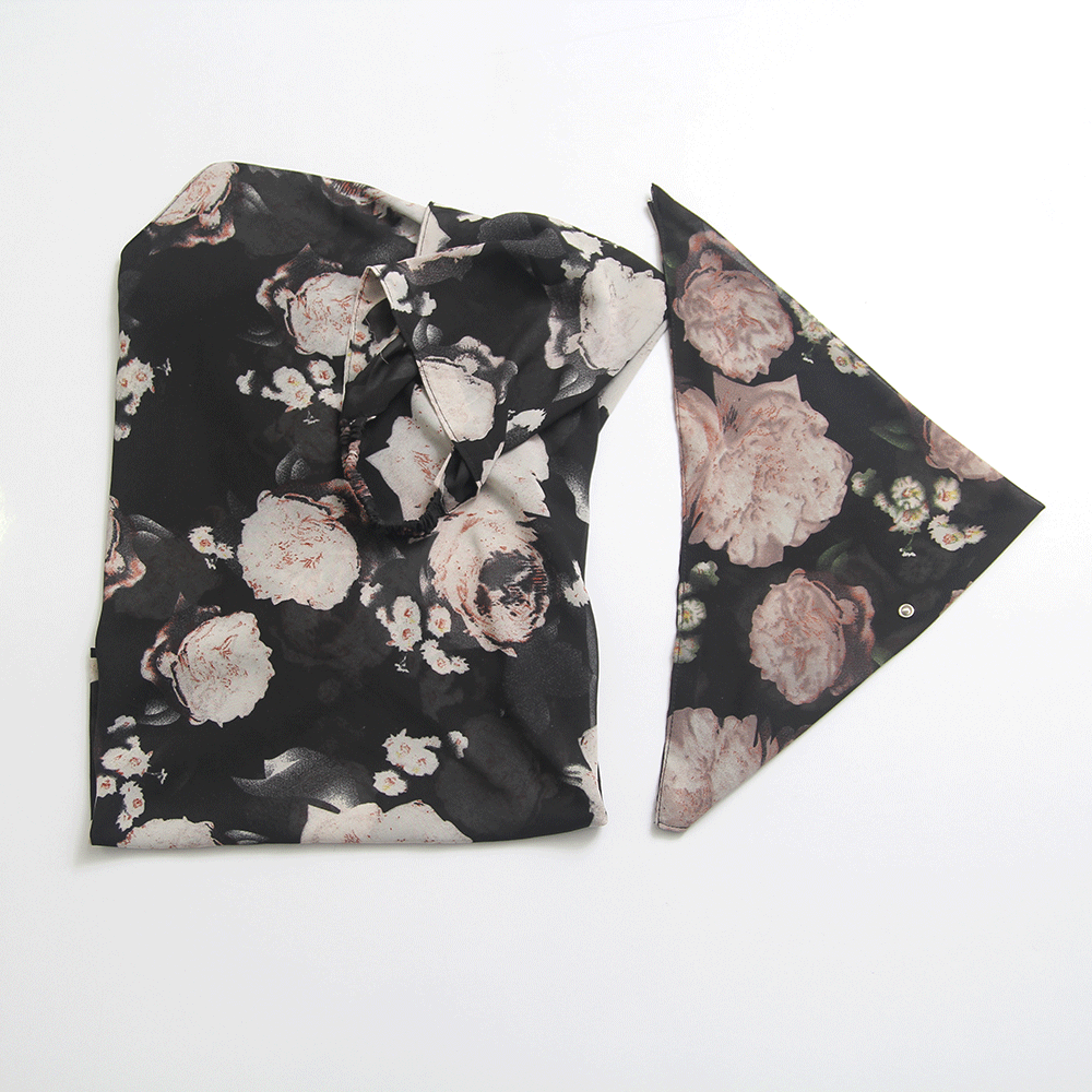 Georgette Floral Misri Hijab