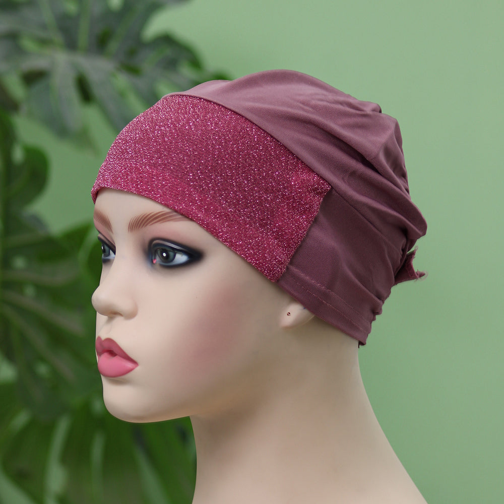 Glitter Hijab Cap