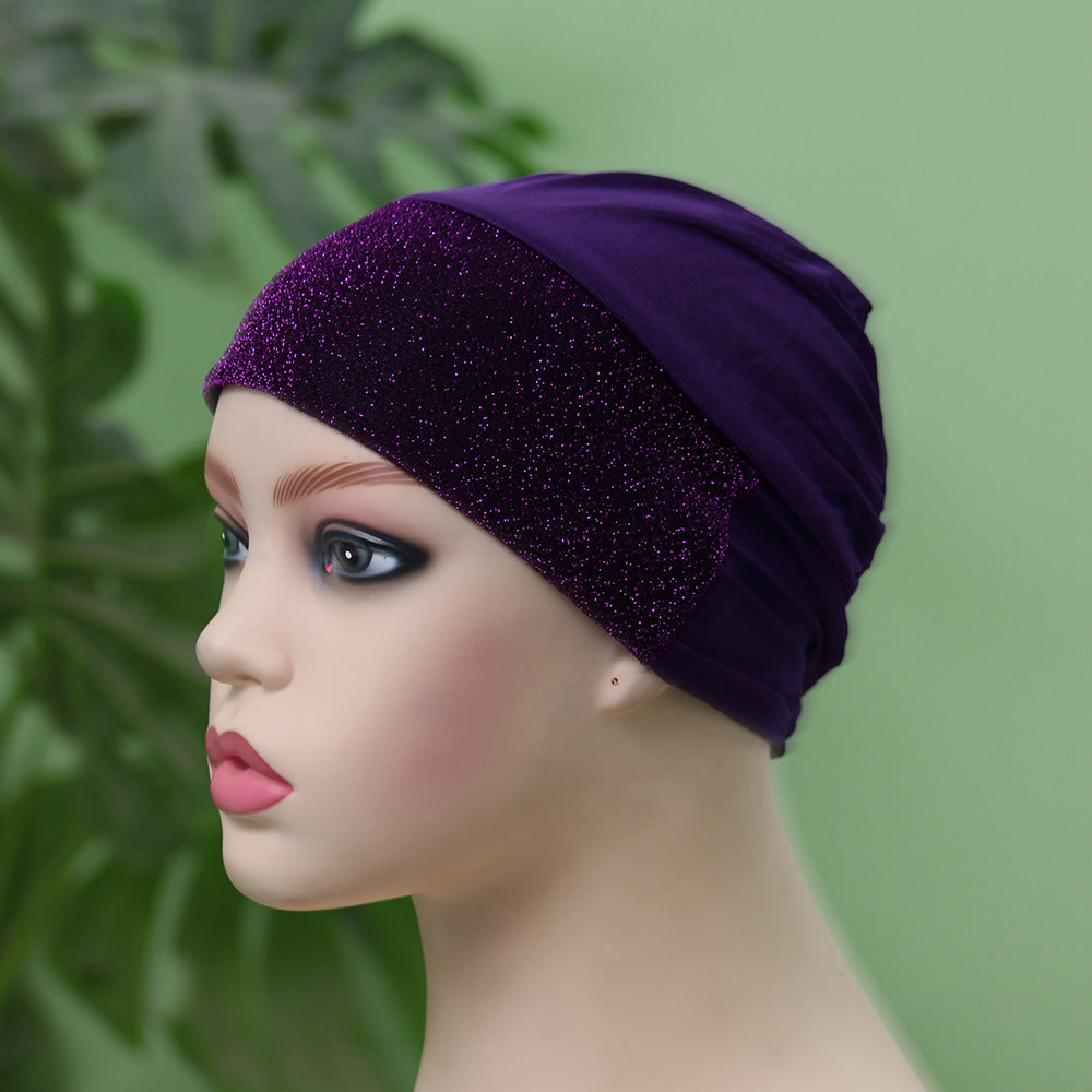 Glitter Hijab Cap