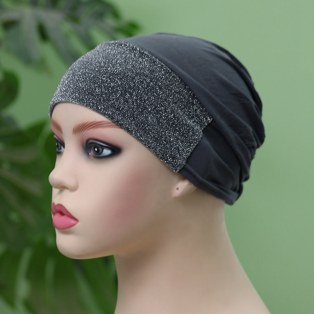 Glitter Hijab Cap