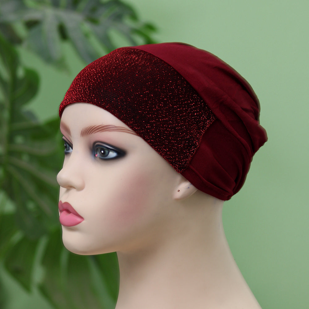 Glitter Hijab Cap