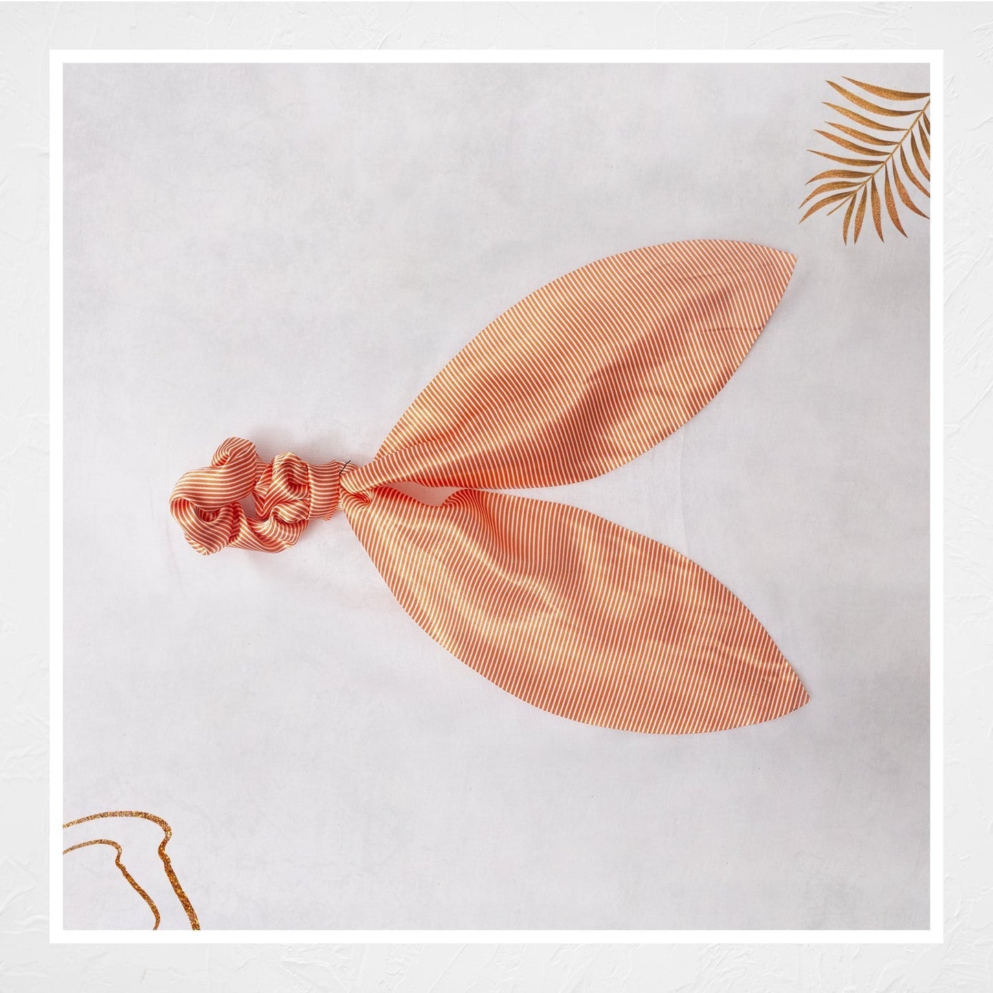 Scrunchie orange stripes