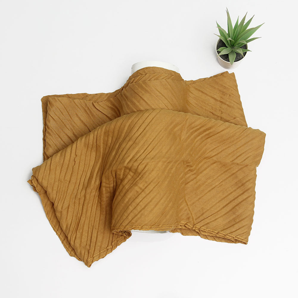 Crinkle Lawn Hijab - camel