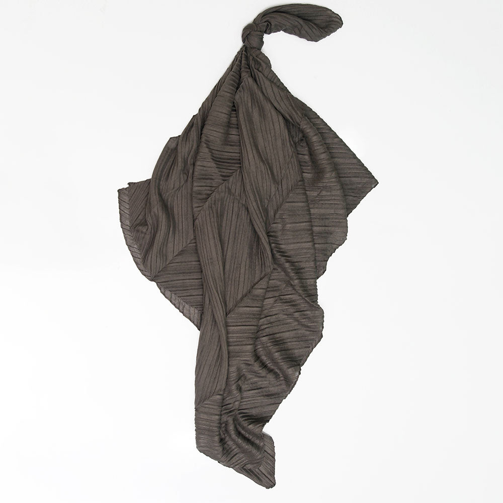 Crinkle Lawn Hijab - Charcoal