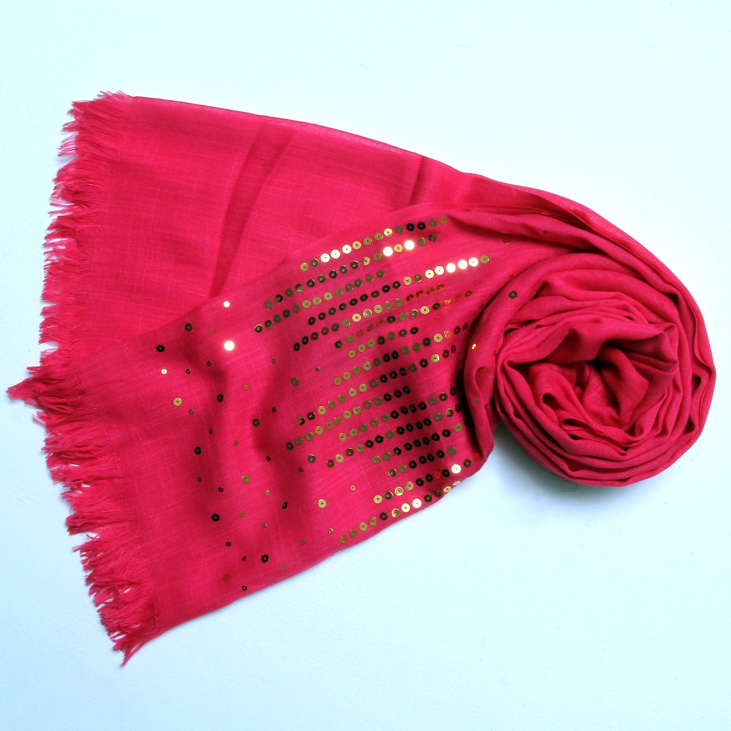 Turkish Square-Strip-Shocking Pink
