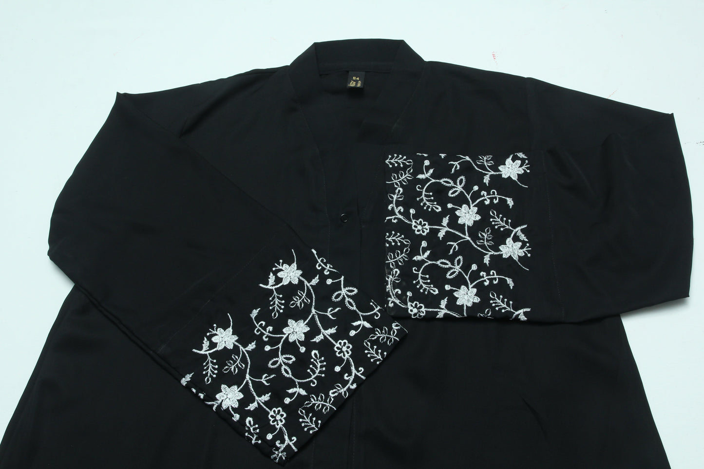 Black Sleeves Embroidery Abaya | The Classic Edits