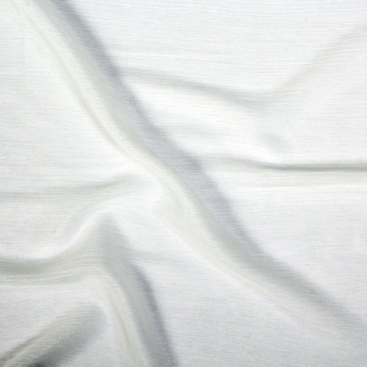 Metallic Chiffon-White