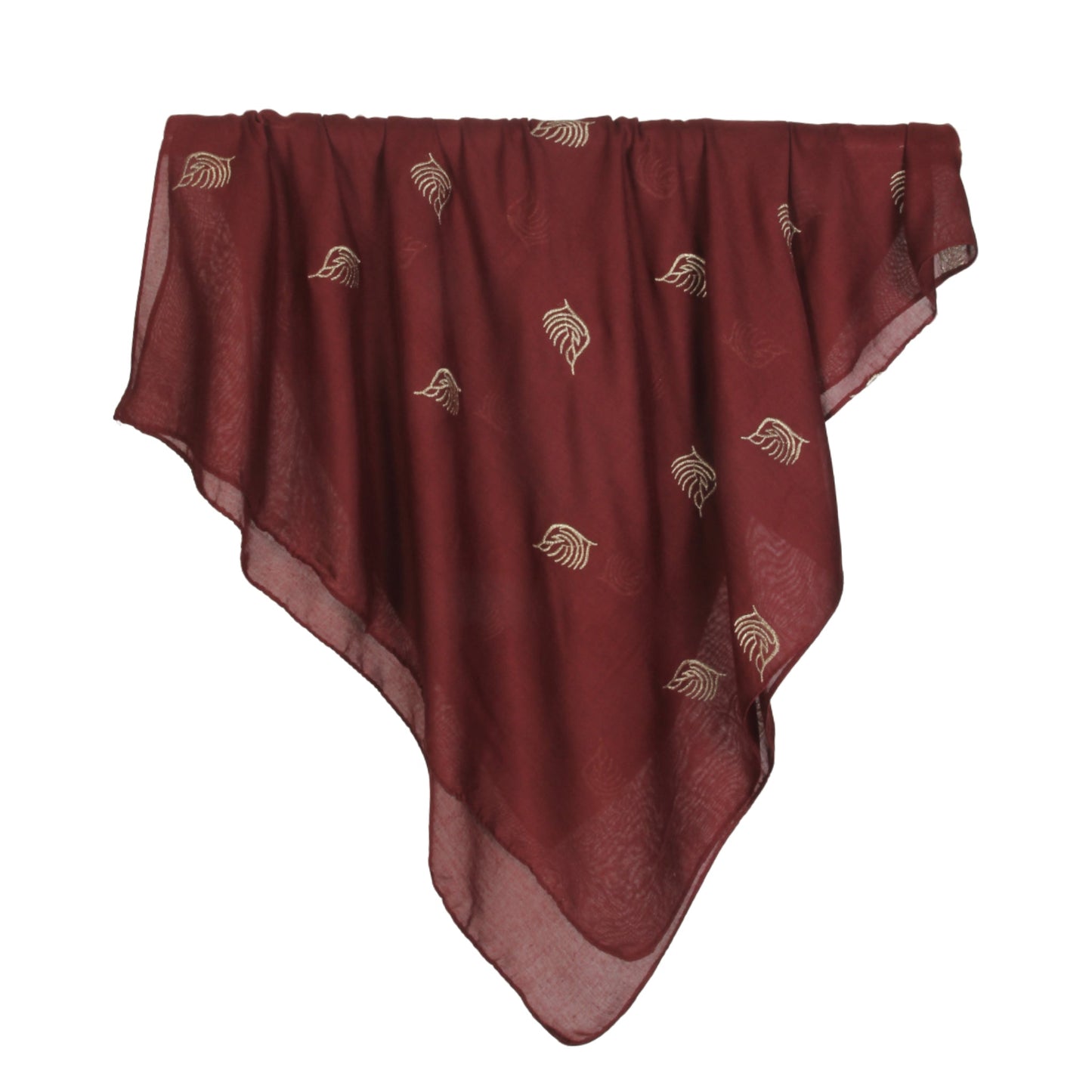 Lawn Embroadry-Maroon