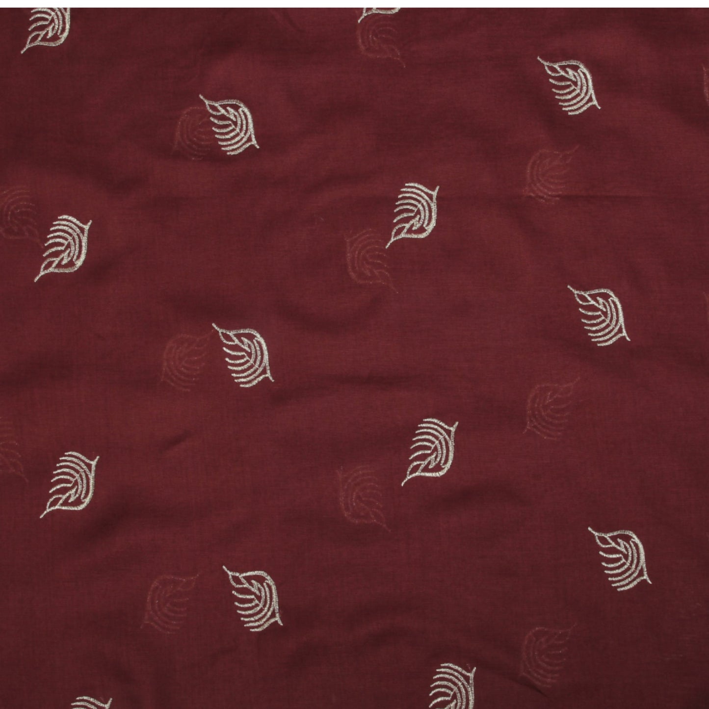 Lawn Embroadry-Maroon