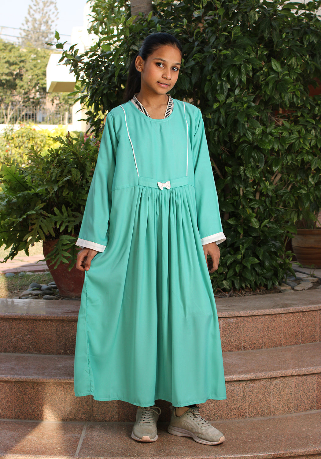 Frock Style Aqua Abaya