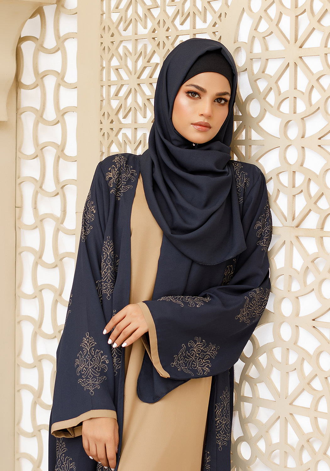Deep indigo Abaya
