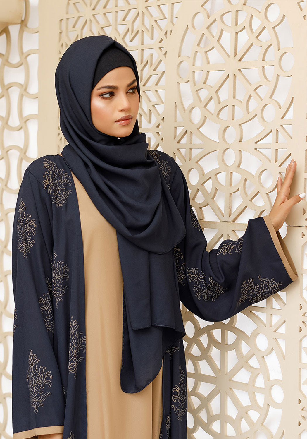 Deep indigo Abaya