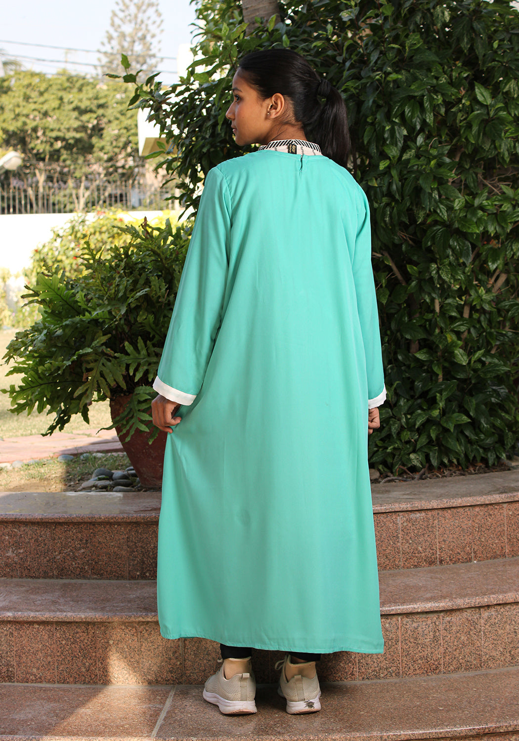 Frock Style Aqua Abaya