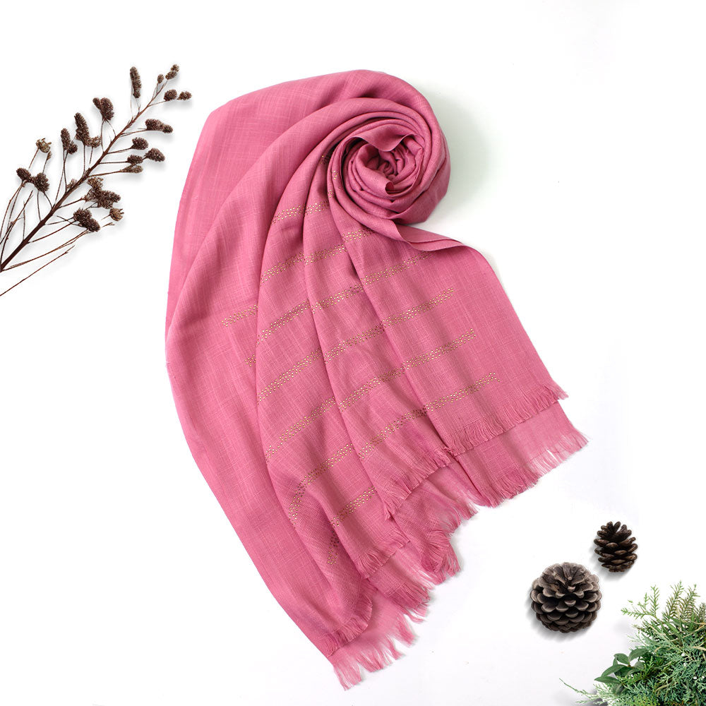 Turkish Stone Hijab - Pink