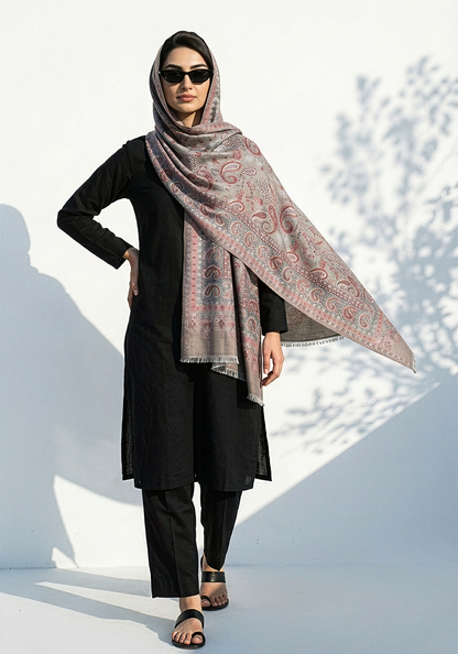 Kani handwoven Hijab - Grey