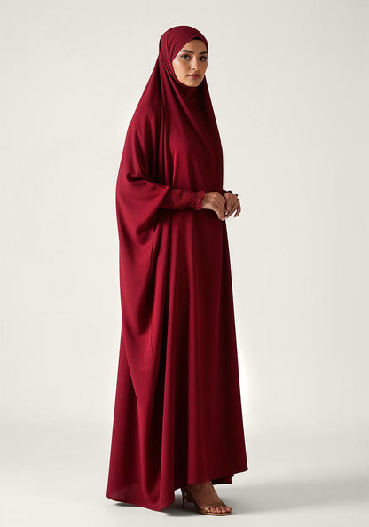 Saudi Jilbab - Maroon
