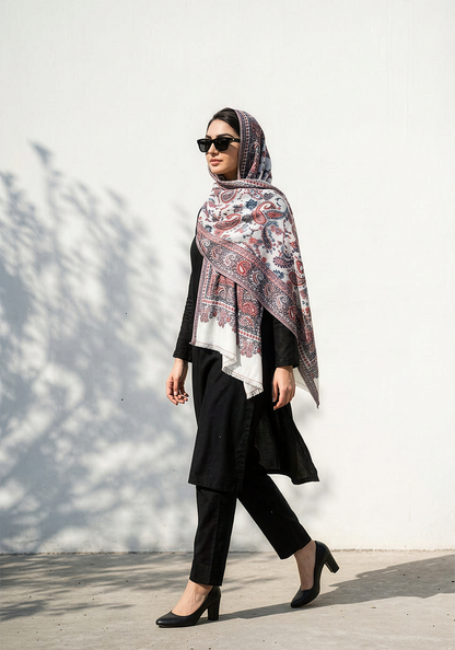 Kani handwoven Hijab - White