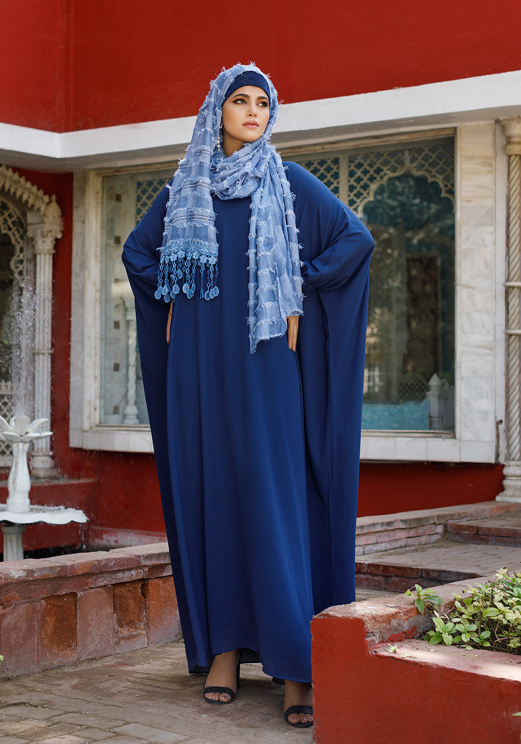 Blue Farasha Abaya