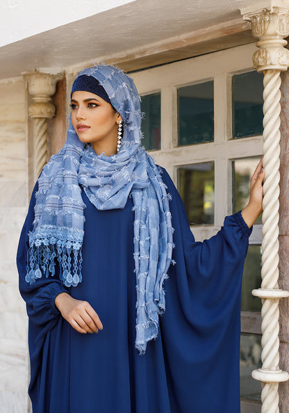 Blue Farasha Abaya