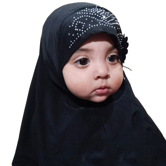 Little Kids Makhna Hijab Black