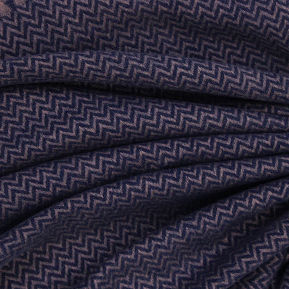 ZigZag Cashmere Hijab - Navy Blue