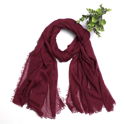 Shades of Scarlet Crimps Hijab