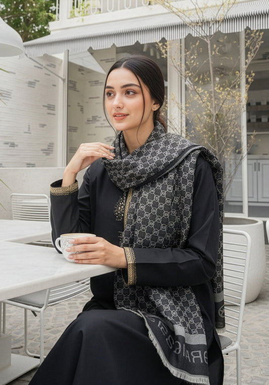 Michael Kors Pashmina Hijab - Charcoal
