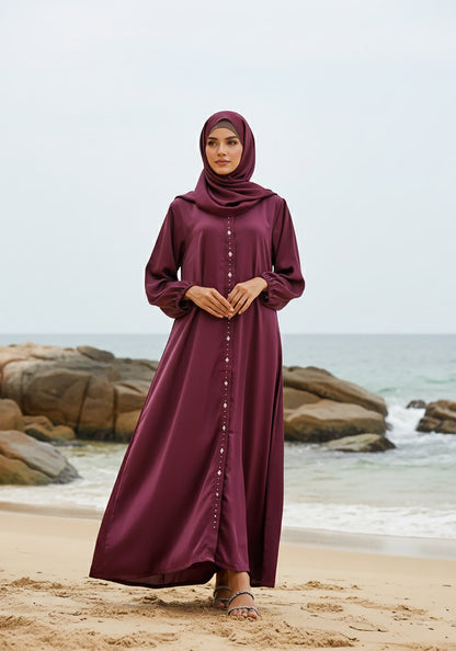 Royal Plum Abaya