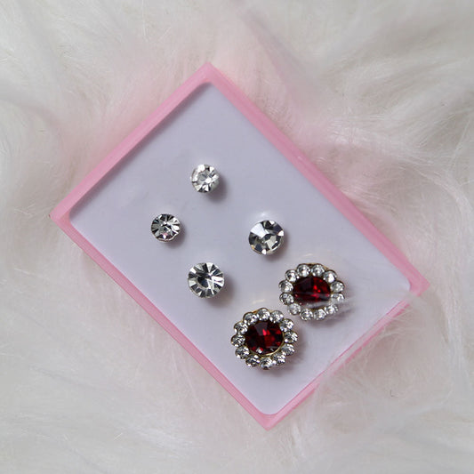 Cubs Crystal Studs