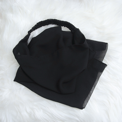 Black Georgette Niqab