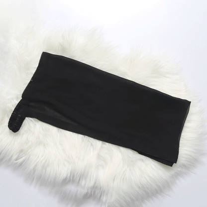 Black Georgette Niqab