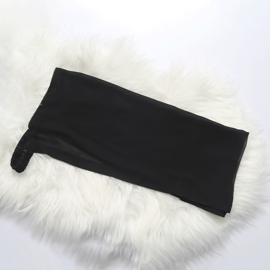 Black Georgette Niqab