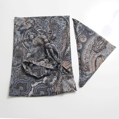 Georgette Paisley Misri Hijab