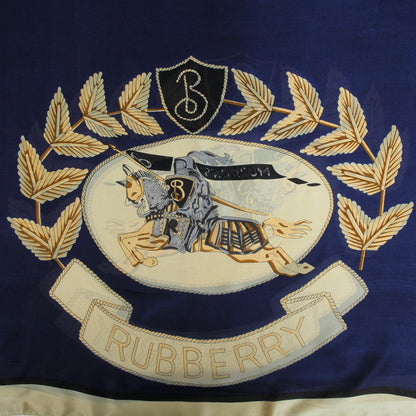 Silk Branded-Navy Blue-Fawn