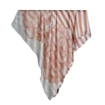 Silk Branded-Brown-Off White