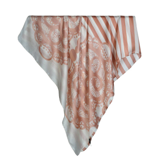 Silk Branded-Brown-Off White