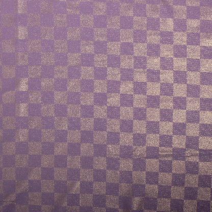 Chiffon Check Foil-Light Purple