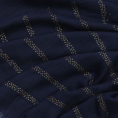 Turkish Stone Hijab - Navy Blue