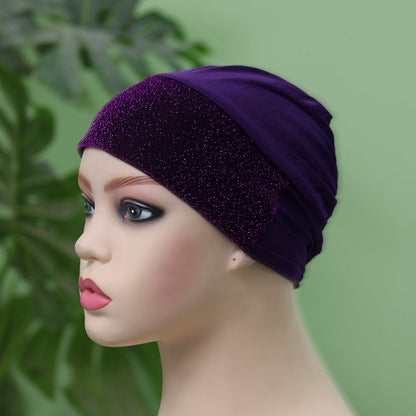 Glitter Hijab Cap
