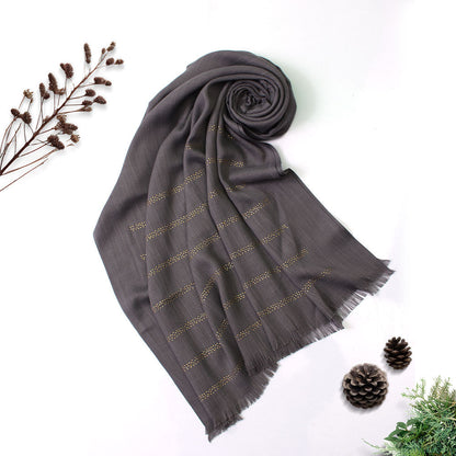 Turkish Stone Hijab - Grey