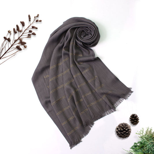 Turkish Stone Hijab - Grey