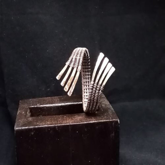 Bracelet wire wrapped oxidized